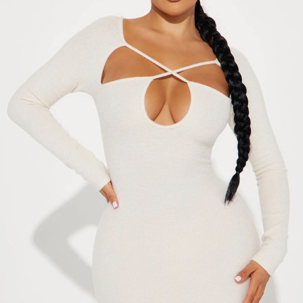 CREAM MAXI DRESS